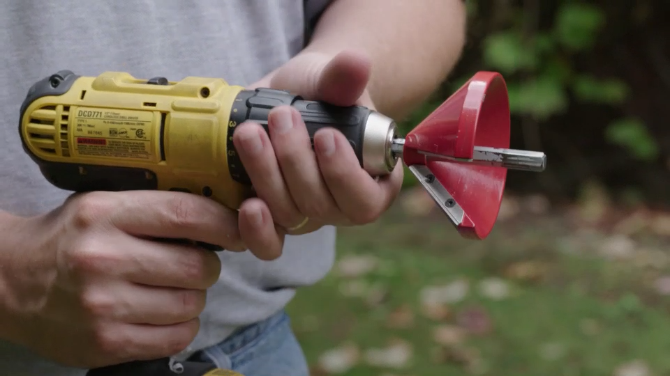 Cone Chamfer Tool - Drill Powered or Manual